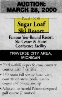 Sugar Loaf Resort - Jan 2000 Auction